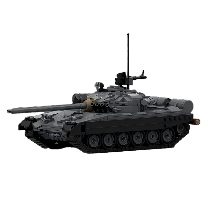 T-72B3M ของเล่นบล็อกตัวต่อรถ Moc T-72และกองทัพรถถังต่อสู้หลักทหารรางรถหุ้มเกราะอิฐโมเดลของขวัญคริสต์มาส