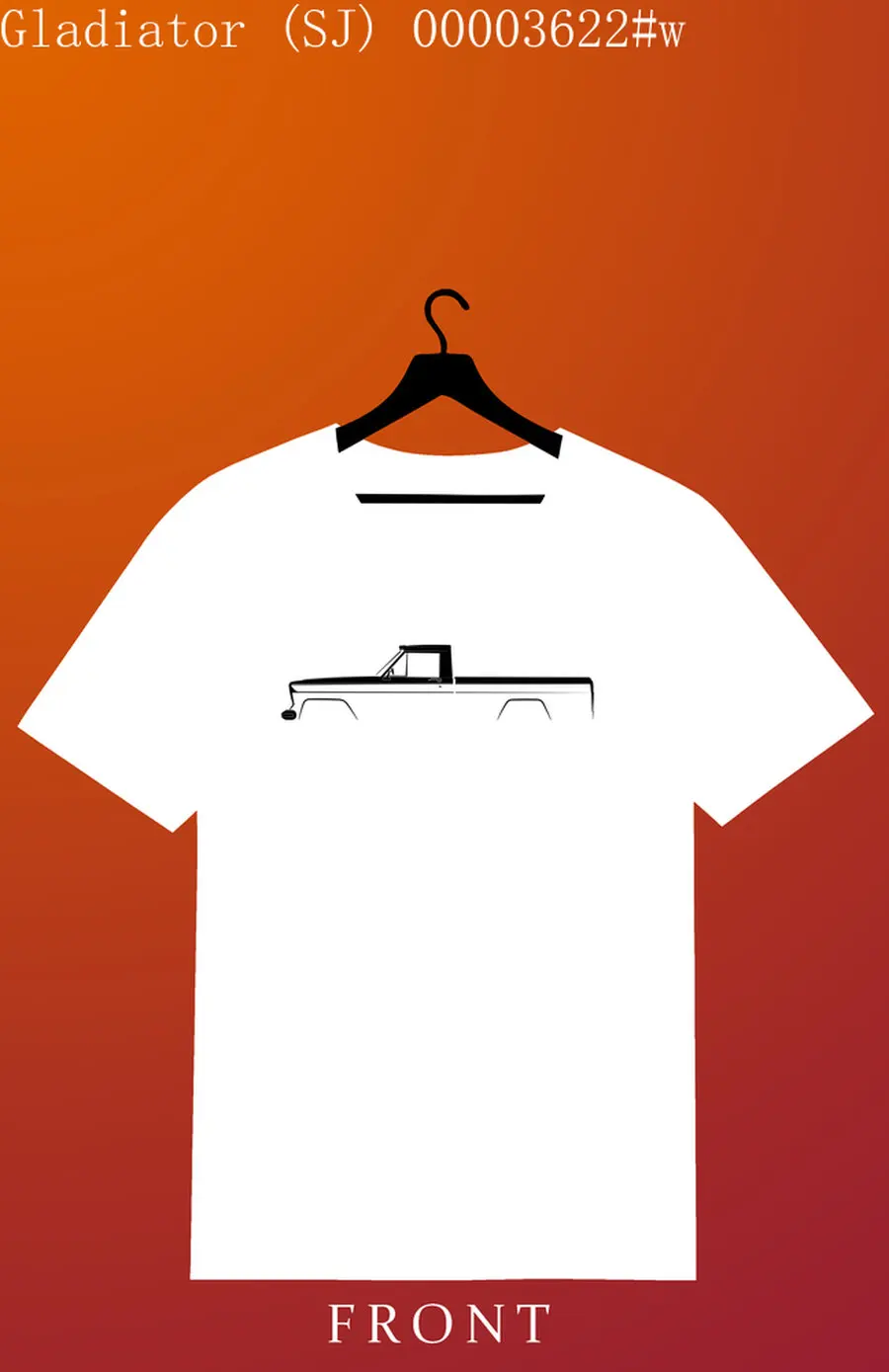 

Car Lovers T-shirt Jee car p Gladiator SJ JT Men's and Women's Short-Sleeved with Patterns for Summer