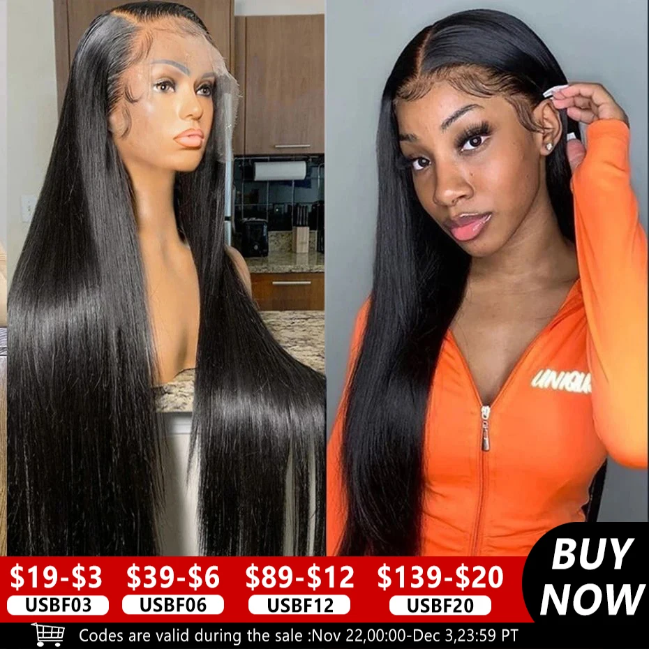 Bone Straight Lace Front Wigs Human Hair 180% Density 13x4 13x6 HD Lace Frontal Wigs For Women Human Hair 360 Lace Front Wigs