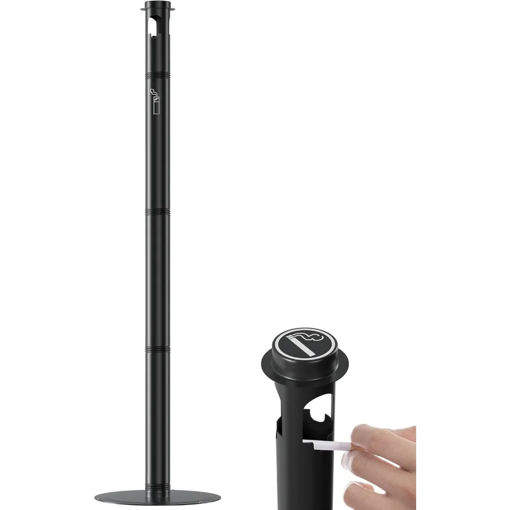 

Утилизация прикладок на открытом воздухе и в помещении — водонепроницаемые уличные пепельницы 50 дюймов с верхней дождевой крышкой — стойкая печь из нержавеющей стали диаметром 2 дюйма