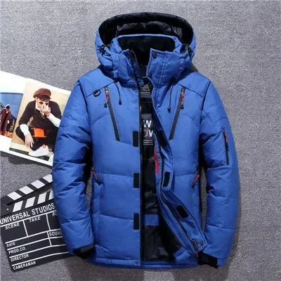 Degree Winter Down Coat Men White Duck Down Parkas Jacket Mens Thick Warm Snow Parka Jacket Overcoat Windbreaker Warm Parkas