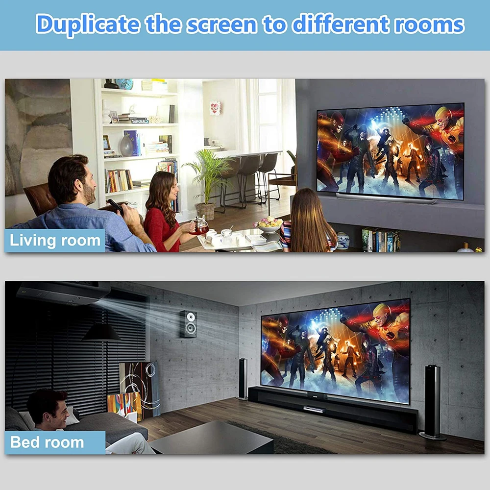 4K HDMI splitter 1 to 2 dual display copy mirror with EDID, 1 input and 2 outputs