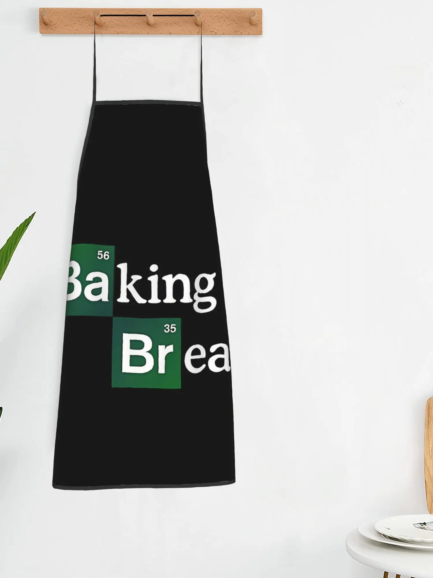 Bread Baking Print Apron Waterproof Bakery Theme Kitchen Cooking Bib for Men Women Household Grilling Gardening Cover