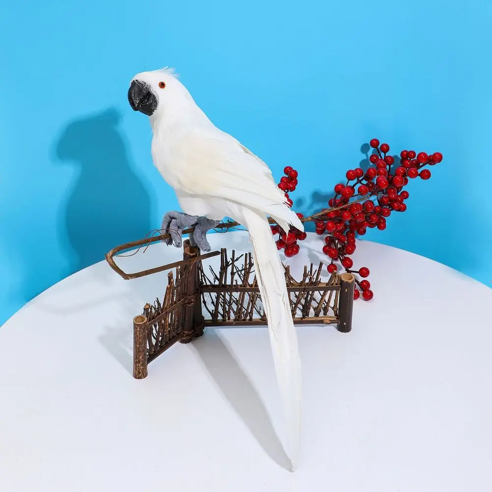 Artificial Birds Feathered Fake Shoulder Parrot Artificial Birds Feathered Fake Shoulder Parrot Decor Model For Decoration