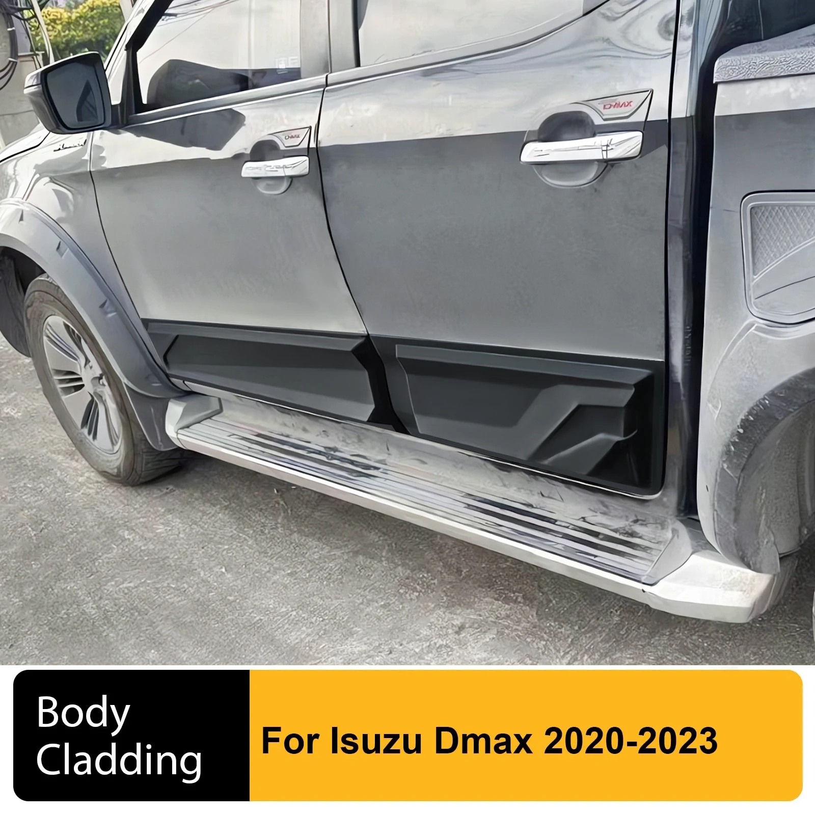 

Exterior Slim Side Door Molding Body Cladding For Isuzu Dmax D-max 2020 2021 2022 2023 Double Cabin Car Accessories Guard Trim