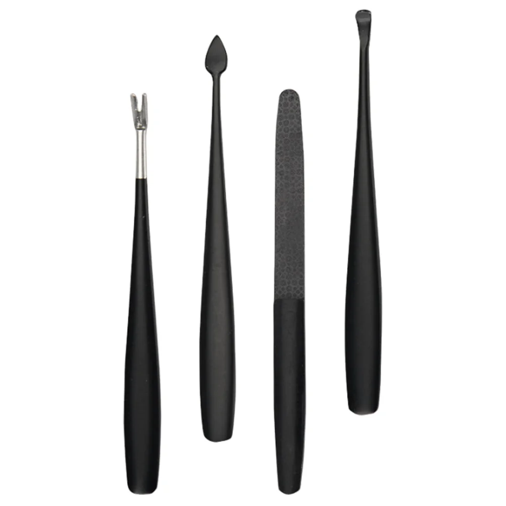 ชุดอุปกรณ์ทำเล็บ 1 ชุด ชุดเครื่องมือทำเล็บสแตนเลส ตะไบตัดหนังกำพร้า ชุดดูแลเล็บแบบพกพา ใช้ในร้านเสริมสวย