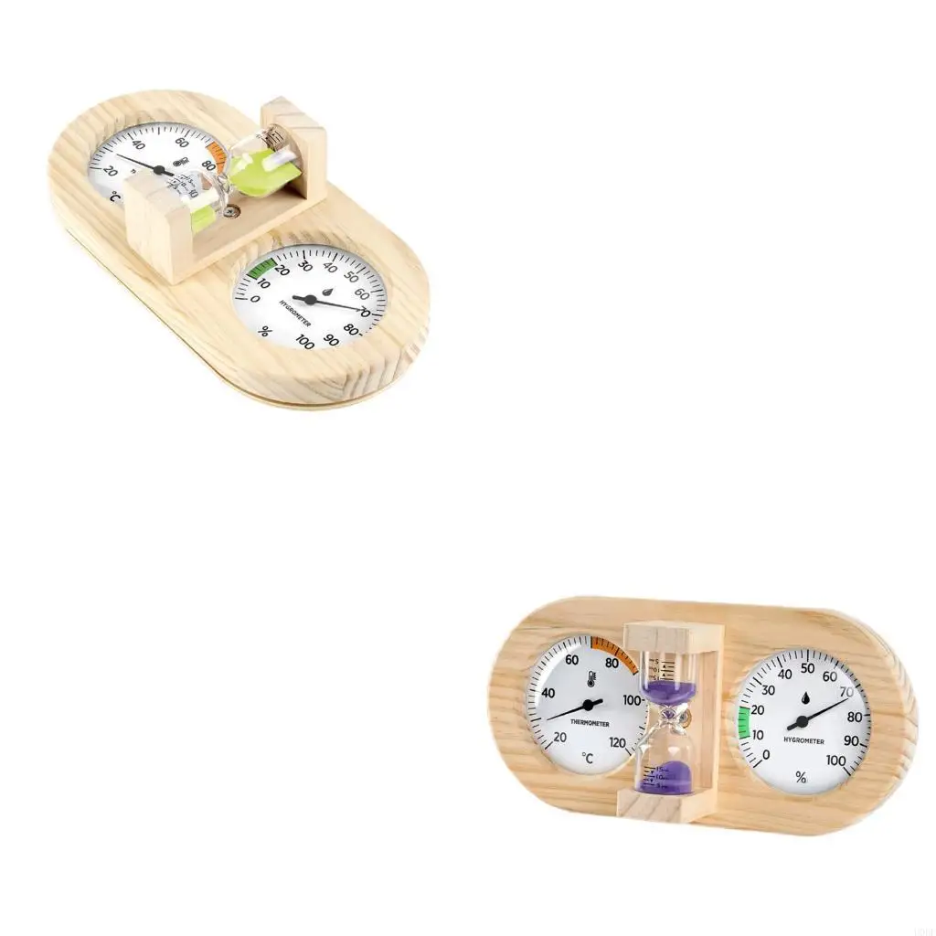 

Термометры-гигрометры для сауны, паровой бани, включают песочные часы и таймер