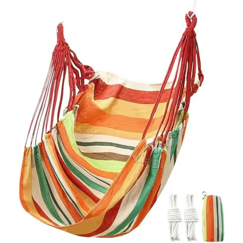 

Outdoor Camping Hanging Rope Swing Seat Portable Outdoor Garden Courtyard Hanging Hammock Chair Outdoor Camping Leisure Chair