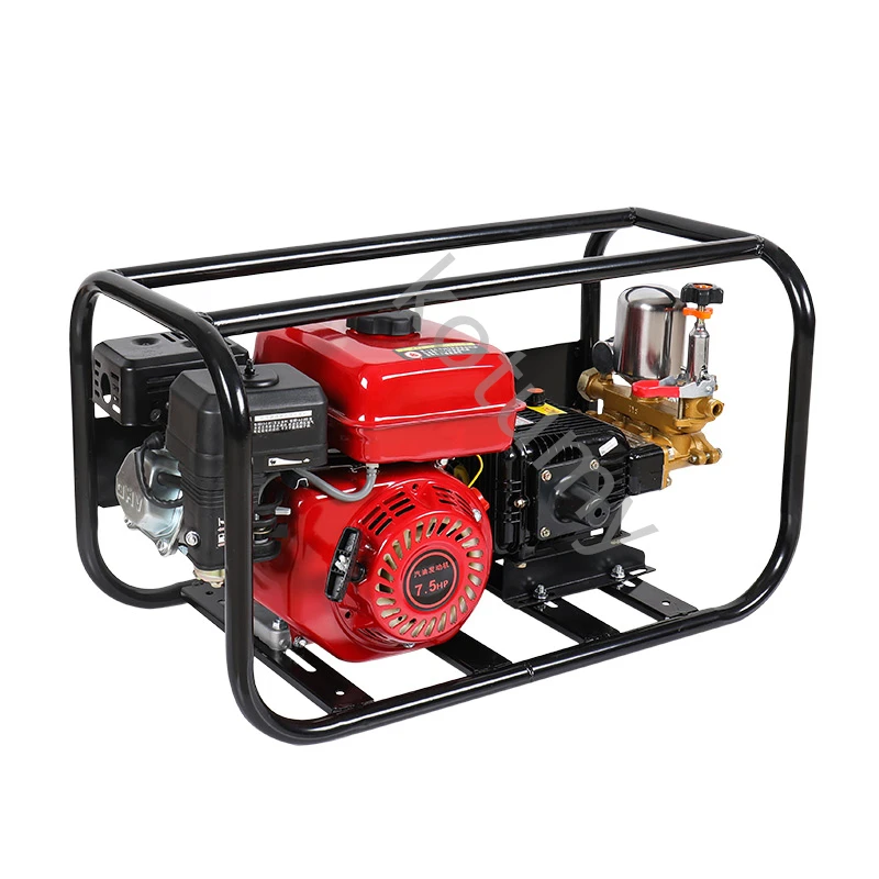 High Pressure Four Stroke Gasoline Agricultural Three-cylinder Plunger Pump Sprayer Garden Mountain Fruit Trees Sprayer