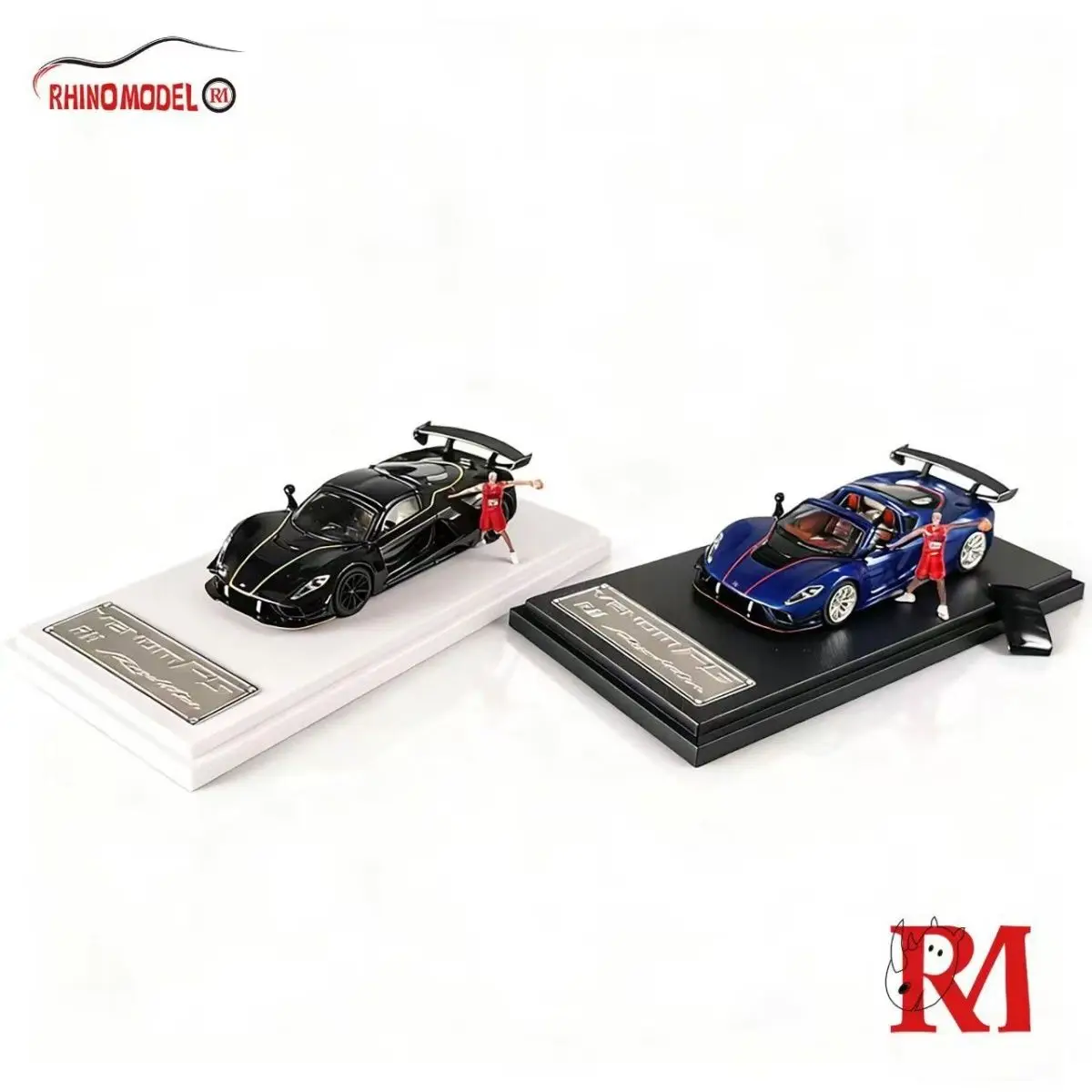 

Diecast RM 1/64 Scale Hennessey Venom F5 Openable Alloy Car Model Collectible Toy Gift Souvenir Display Ornament