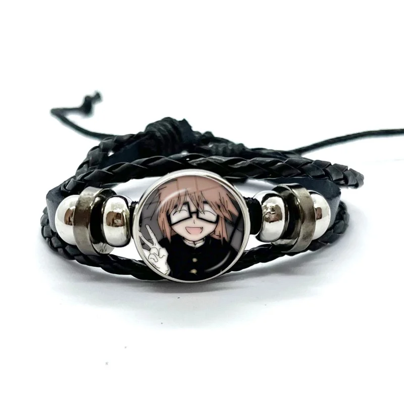 Ranfren Anime Leather Bracelets Randal Ivory Fanart Cartoon Multilayer Braided Bracelets Bangles Handmade Jewelry Gifts