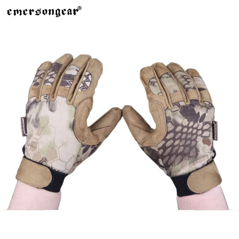 

Emersongear Tactical Lightweight Camouflage Gloves Hunting Airsoft Combat Full Finger Hand Protective Handwear HLD EM8722