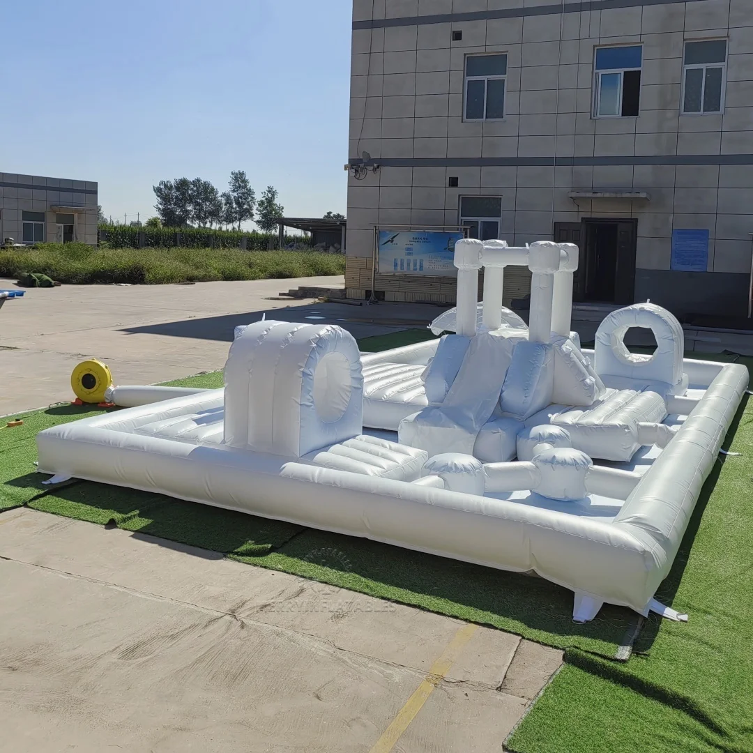 Water Obstacle Splash Pad Toddler Kids Water Pool slide Backyards Summer PVC Splash Pool playground piscina infantil