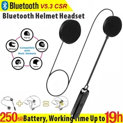 NYF Motorcycle Helmet Headset Wireless Bluetooth Headphone BT 5.3 with Headset Stereo Music A2DP Speaker Worked 19h Constantly