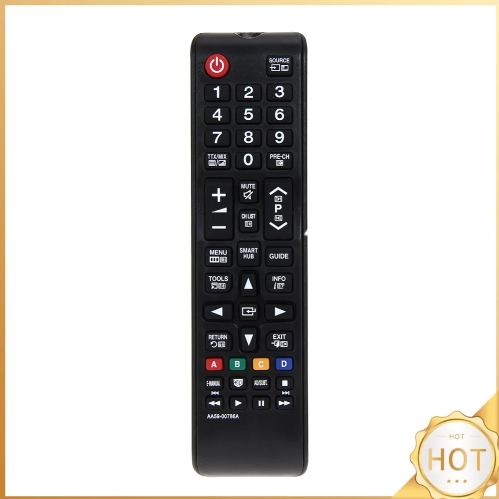 Plastic Remote Controller Battery Powered Portable Smart TV Controller Replacement Parts Accessories for Samsung LED AA59-00786A