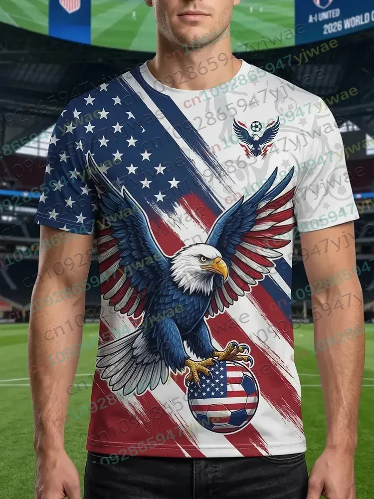 2026 Amerika Fußballtrikot für Herren Damen USA Flagge Spezielles Jugend-Fußballtrikot Sommer Atmungsaktives Wettkampf-Trainings-T-Shirt – Detail 12