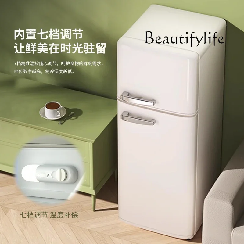 Commercial vertical refrigerator household double door office energy-saving refrigerator