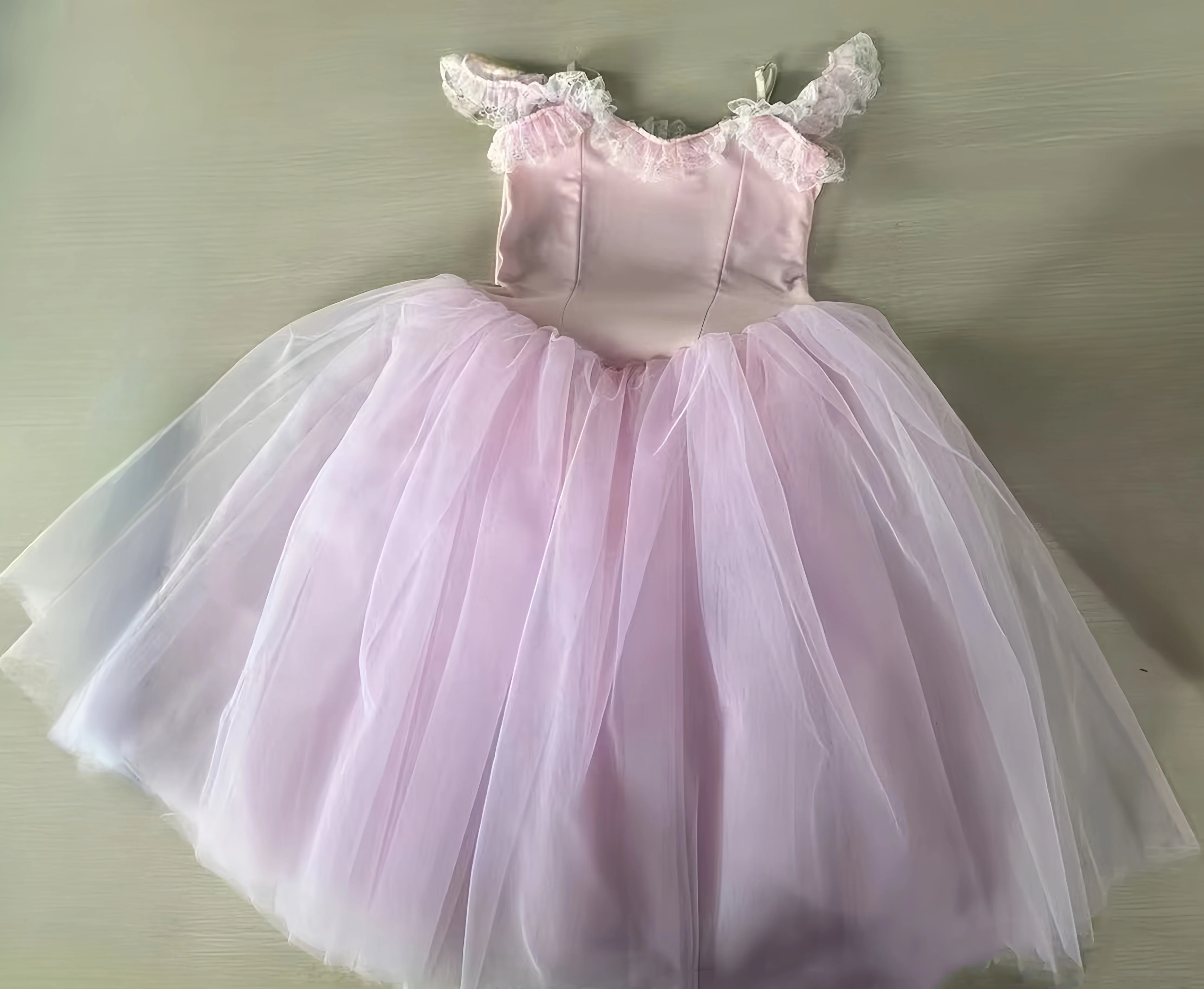 

Adults Long Ballerina Dress Kids Child Ballet Skirt Women Performance Swan Dance Costume Girls Dance Practice Tutu Dress