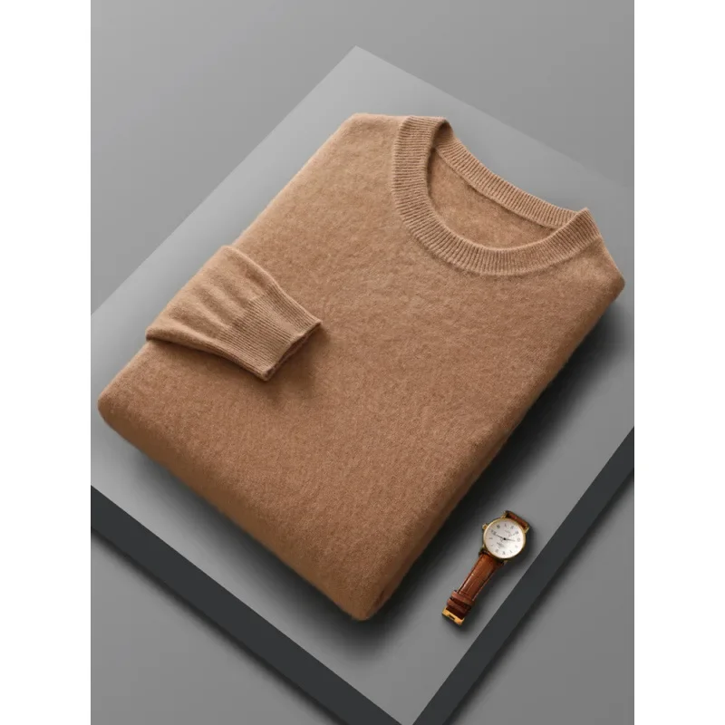 

Spring Autumn 100% Wool Pullover Sweater Men O-neck Long-sleeve Cashmere Knitwear Female Clothing Mens Clothing