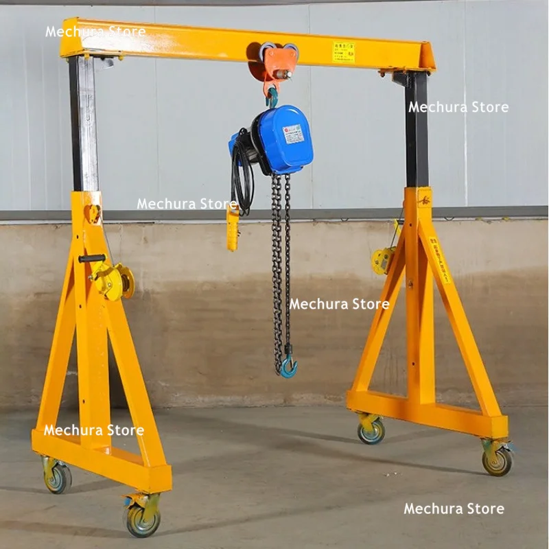 Gantry Crane Frame Mobile Gantry Frame Small Simple Overhead Crane Trackless Hoist Lifting Gantry Transportation Equipment JT40