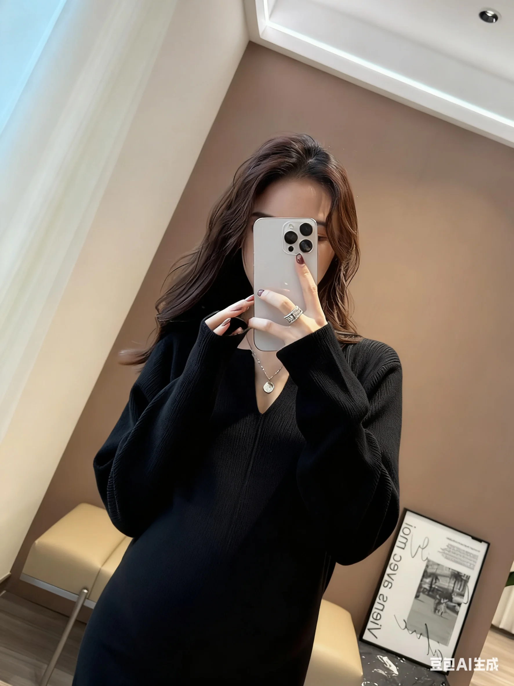 Robes femmes fantaisie automne Satin perle lambrissé plissé couches Midi Banquet français Chic soirée broder haut de gamme élégant Sexy