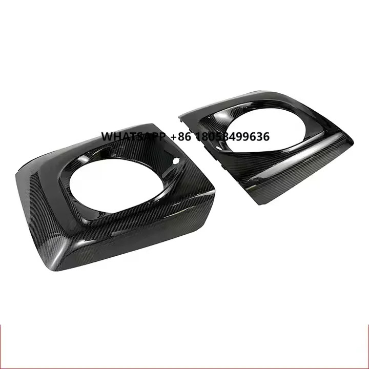 

High-quality Carbon Fiber TOP JCW Style Front Lamp Frame Head Light Cover for Benz W463 W464 G63 2019-2024 Car Accessories