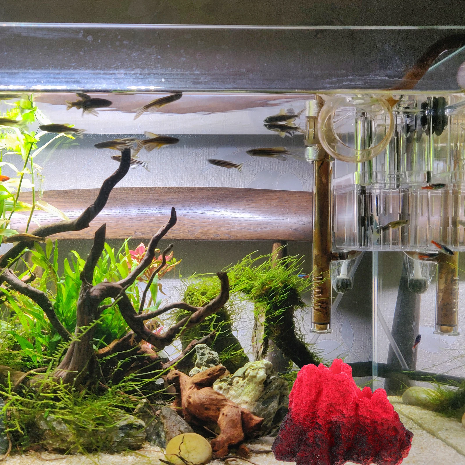 

Artificial Volcano Resin Craft for Aquarium Decoration Fish Tank nament LifelikeVolcano Decor Safe Premium Material