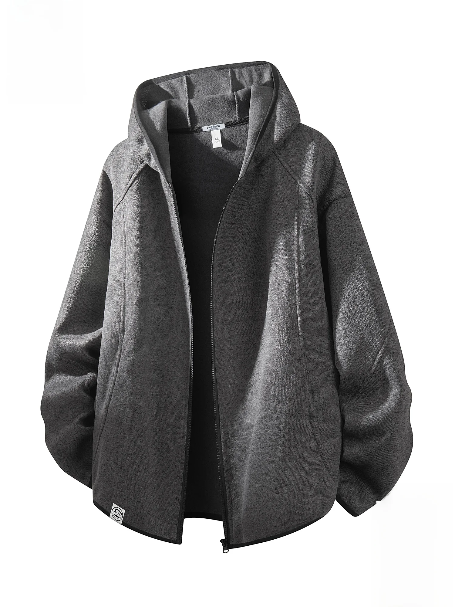 

PaulFrank Men's Hoodie Sweatirt Casual Loose Fit Spring 2026 Trendy Brand New Open Cardigan Jaet Polyester Fiber