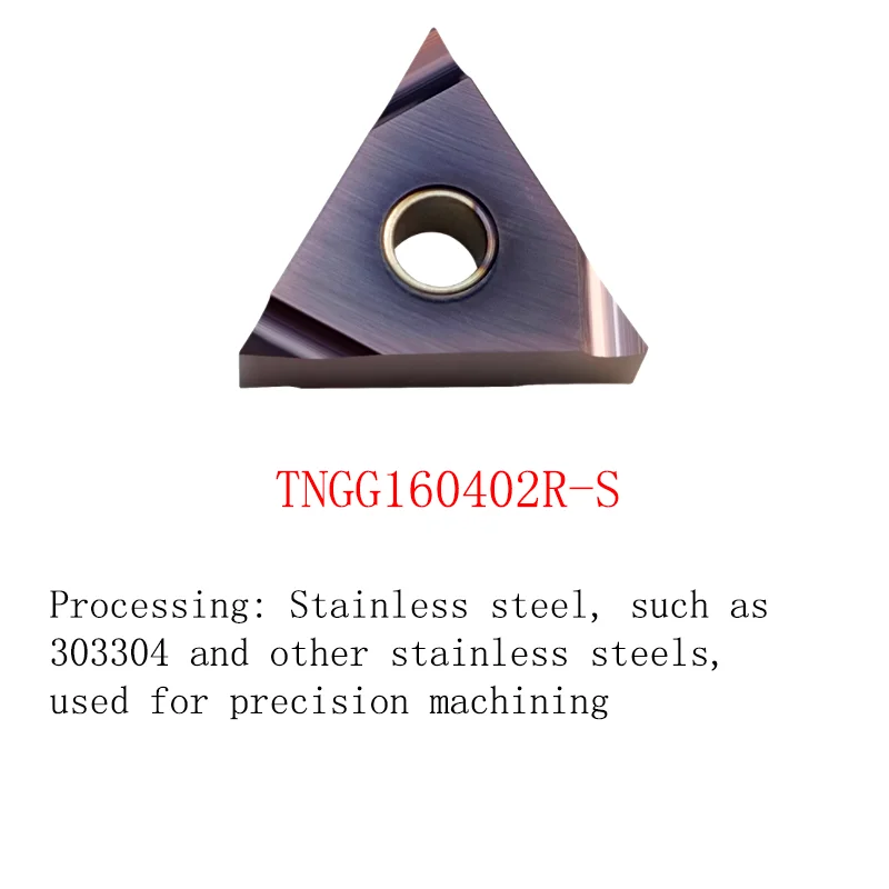 5PCS Cermet CNC Triangular Inner Hole Turning Tool Insert Fine Turning Inserts High Finish TNGG 160404-2G