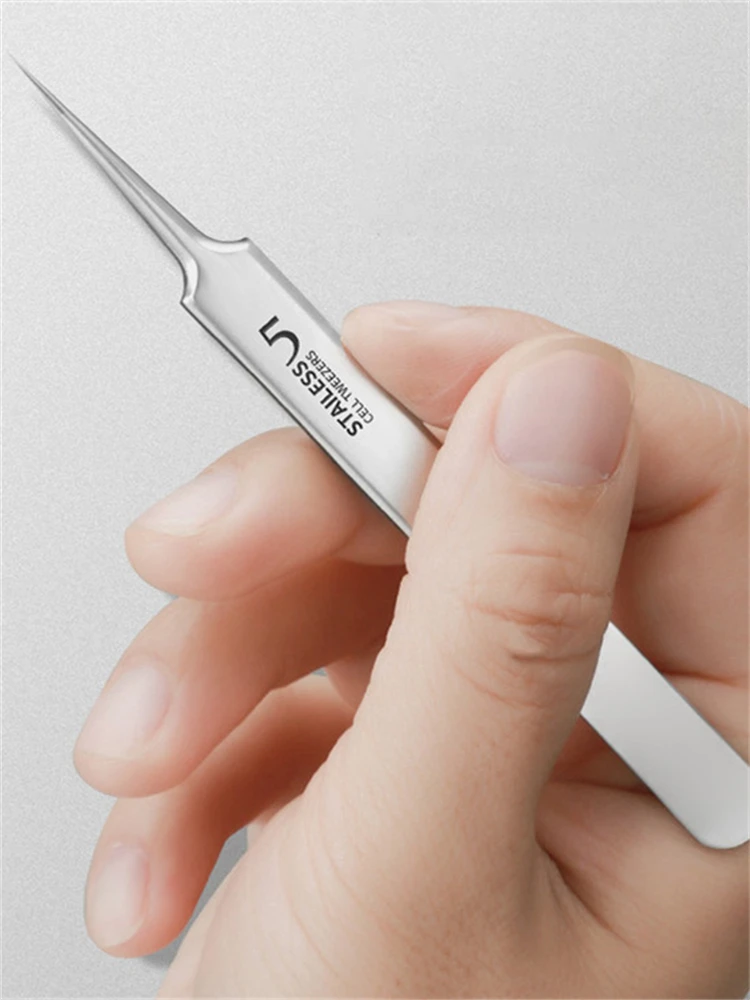 11Pcs/Set Needle Acne Blackhead Clip Remover Extraction Pore Black Head Cleaner Face Skin Care Cleansing Needle Tool Cell Clamp — zdjęcie 2