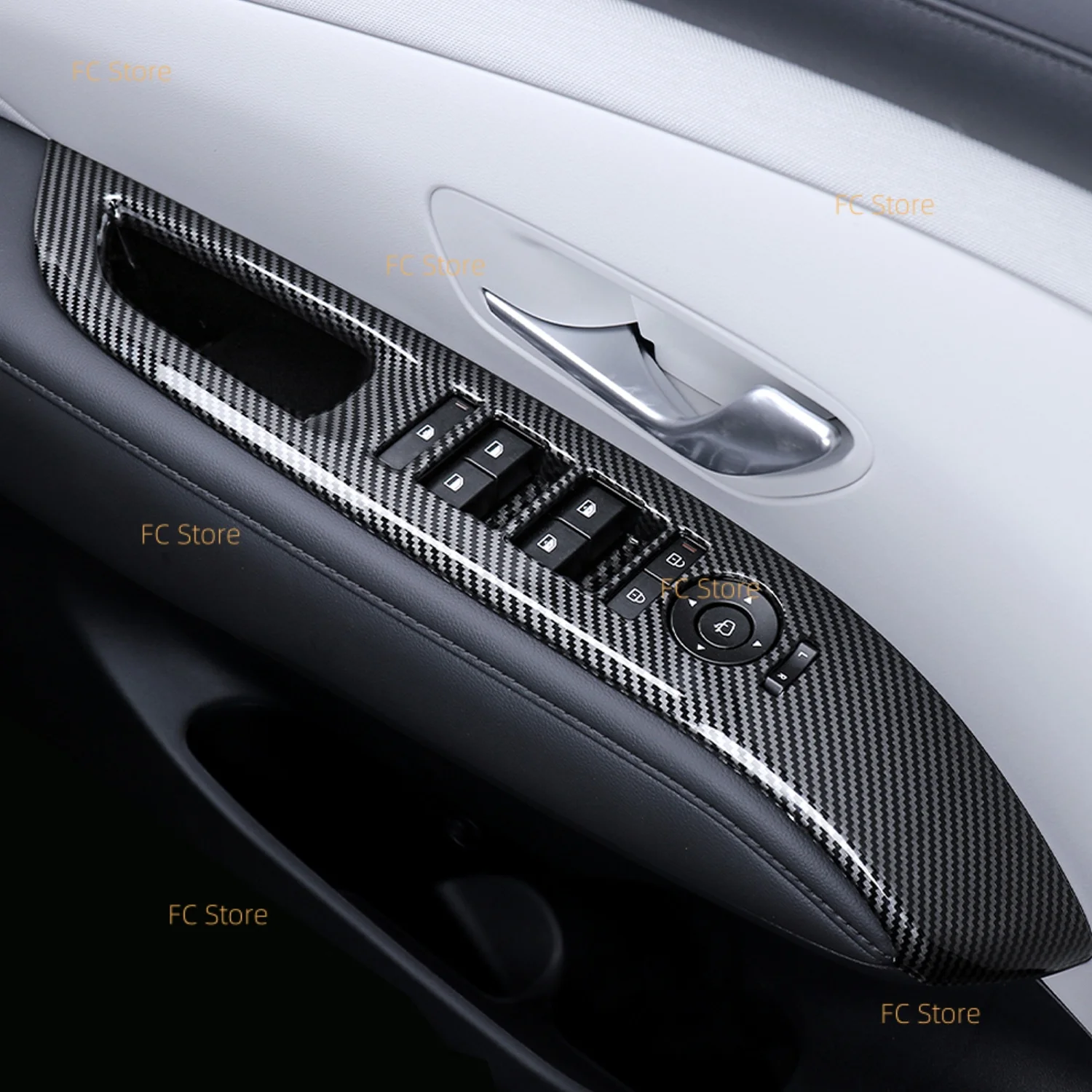 For Hyundai For Tucson 2025 2026 Interior Window Lift Switch Button Cover Trim ABS Car Style Interior Dashboard Central Console view 4