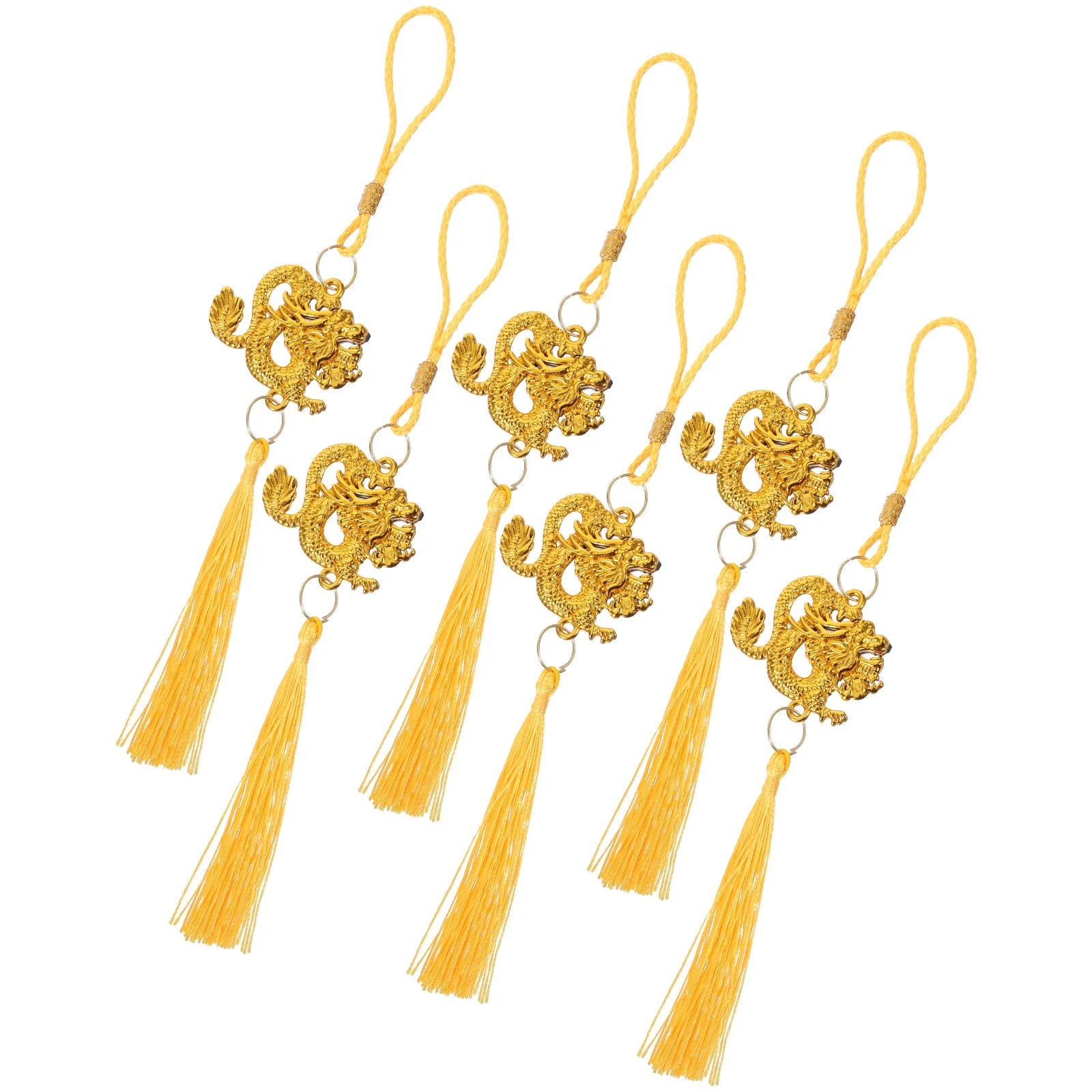 Adorno colgante de dragón chino, colgante de Año Nuevo para el hogar, oficina, centro comercial, suministros para festivales, colgante Interior de pared, 6 uds., 2024