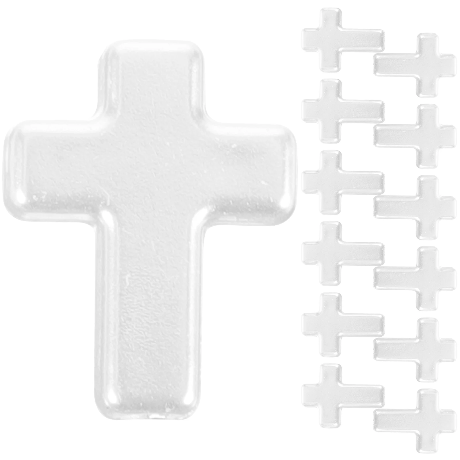 

60Pcs Cross Shape Beads Acrylic Durable Smooth Surface Loose Beads DIY Jewelry Craft Bracelet Spacer Bracelet DIY Bead