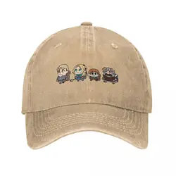 Dungeon Meshi Köstlichkeit Erwachsenen Retro Cowboy gewaschen Baseball mützen Mesn Denim verstellbare Snapback Cap Männer Trucker Hut