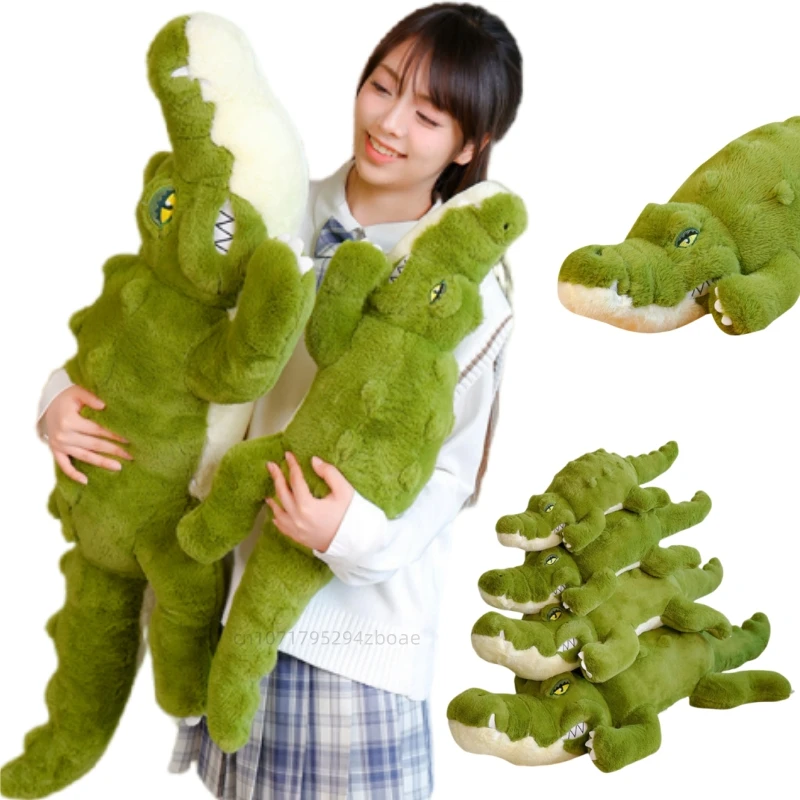 70-150cm di alta qualità nuovo Gaint verde coccodrillo peluche bambola cuscino rettile peluche decorazione della casa regalo per ragazzi e ragazze