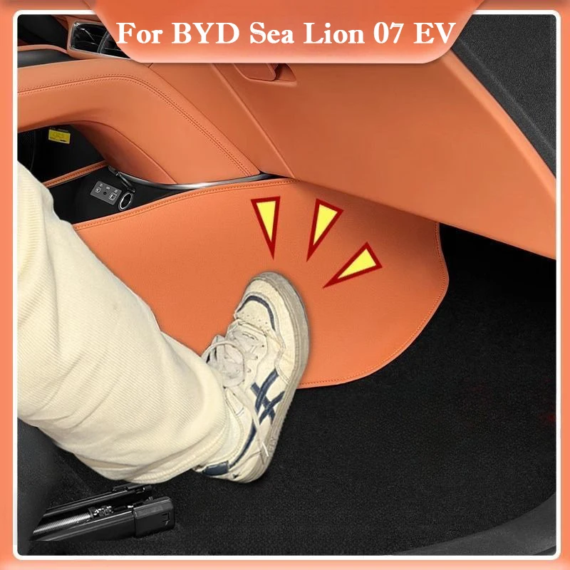 For BYD Sea Lion 07 EV 2024 2025 Central Control Lower on Both Sides Anti Kick Pad Car Interior Sticker Anti Dirt Protective Mat