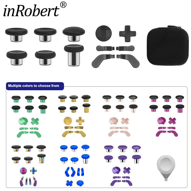 For Xbox Elite Series 2 Controller Replacement Parts Thumbsticks D-Pad and Paddles with Storage Case Repair Upgrade Kit 13Pcs