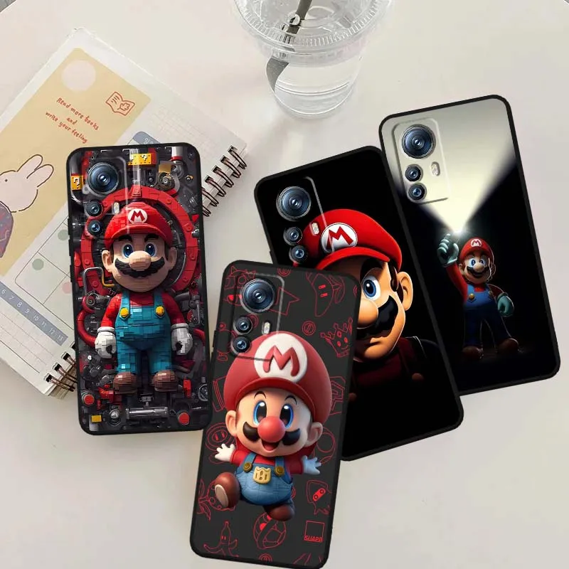 

Cool M-Marios Popular Art For Xiaomi Mi 15 14 13 13T 12 12T 12S 11 11i 11T Pro Ultra Lite 5G Black Soft Cover Phone Case