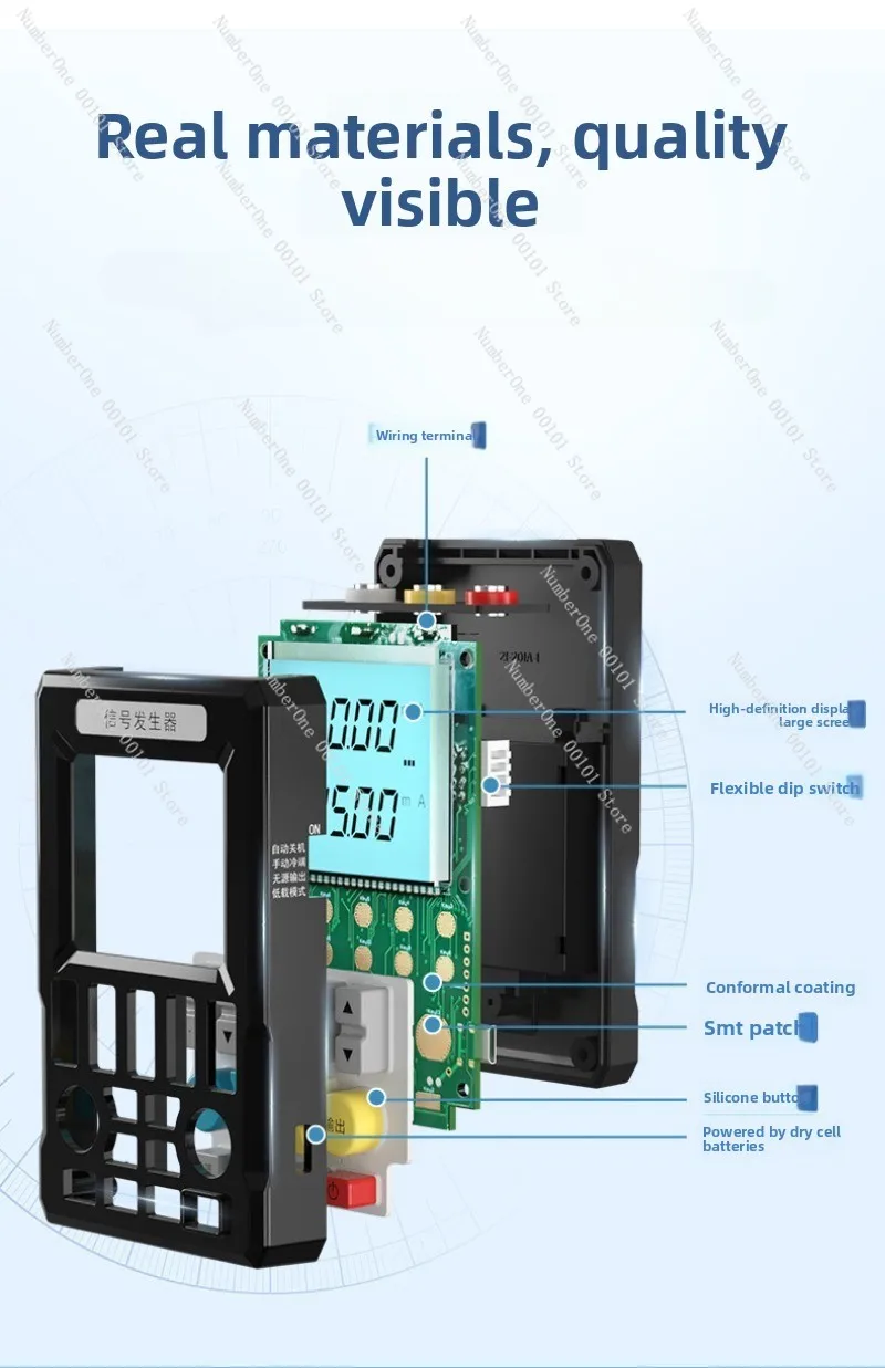 4-20mA Multifunction Signal Generator, Handheld Process Calibrator for Current & Voltage with Thermocouple Simulation