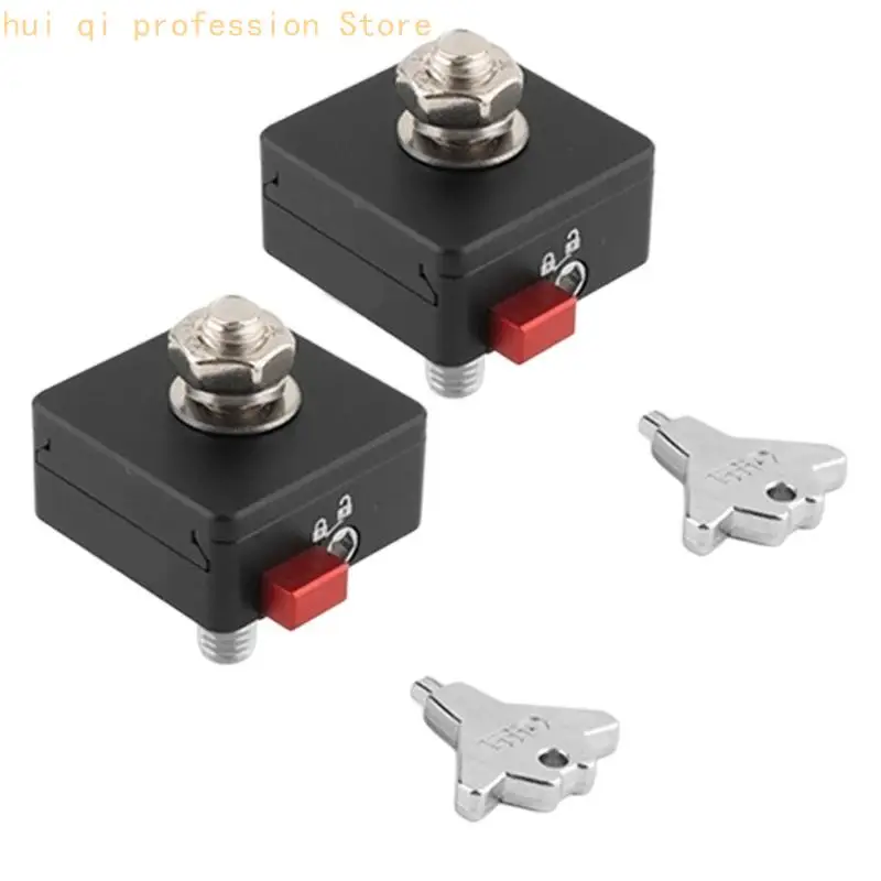 2 Stück Aluminiumlegierung LED-Lichthalterung mit Tastensperre für Geländewagen 8 mm H8WE – Detail 4