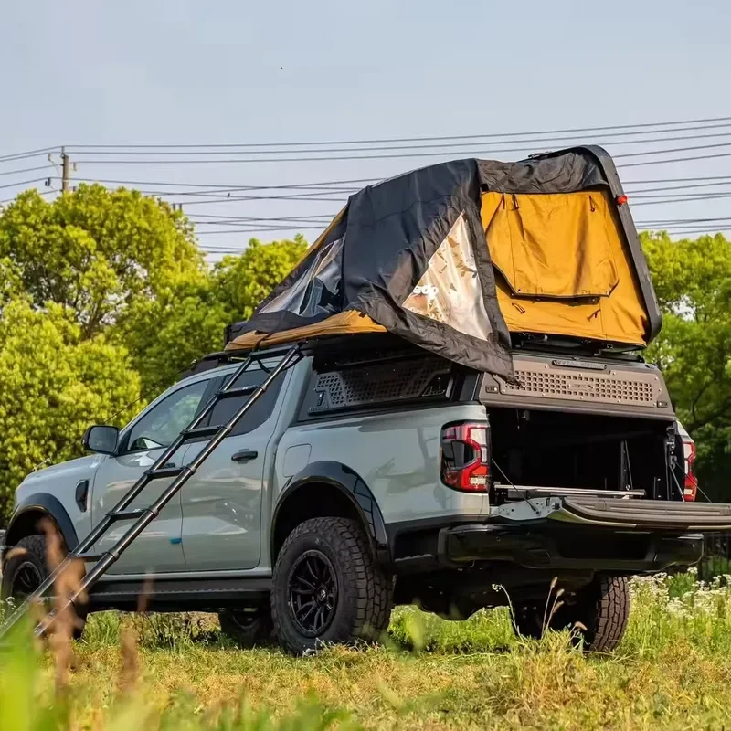 Large Heavy Duty Outdoor Camping High Roof Canopy Cargo Storage Cover for Pickup Truck Optional Tent Available