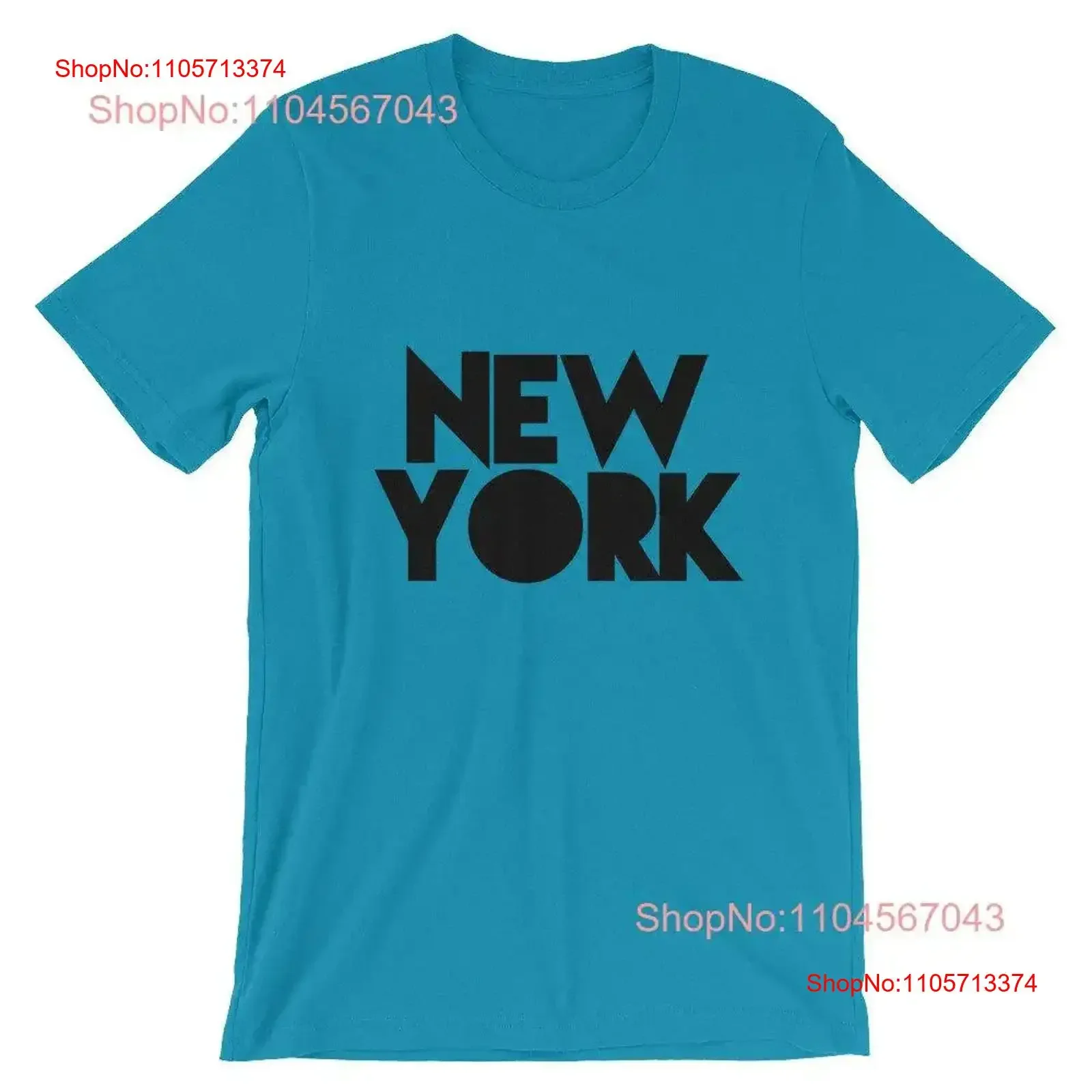 Large Bold New York Various Bright Colors T Shirt vintage Washed Soft homme Top For Everyday Wear Stretched designer clothes