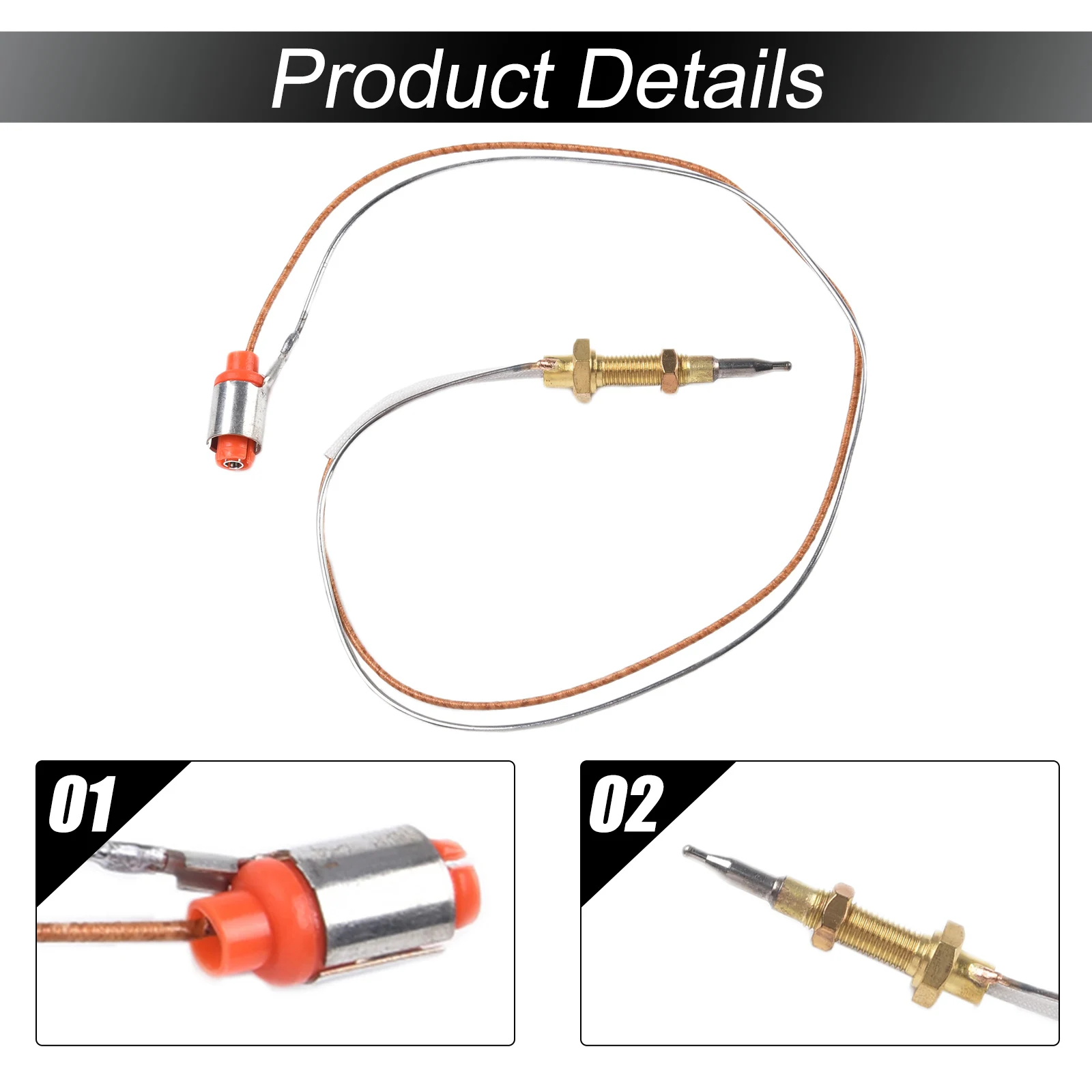 1pcs Gas Stove Burner 13.7/15.7 InCopper Head Heading Screw Thermocouple Gas Burner For Sabaf Built In Stove Tools