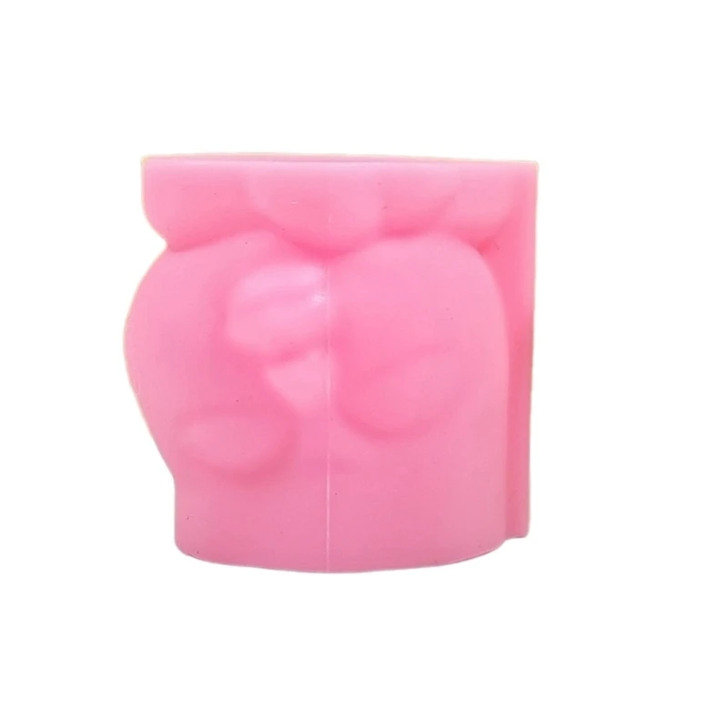 Y1UB Unique Resin Molds Silicone Craft Mould Flexible Vase Moulds Human Face Jewelry Jars Mould Perfect for Making Vase