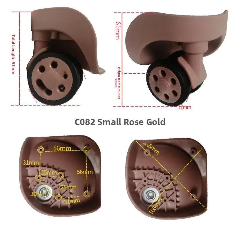 

Universal Lage Wheel Replacement for W040 JL093 JL0932 Wheels Travel Suitcase ible No Brand Registered Trademark