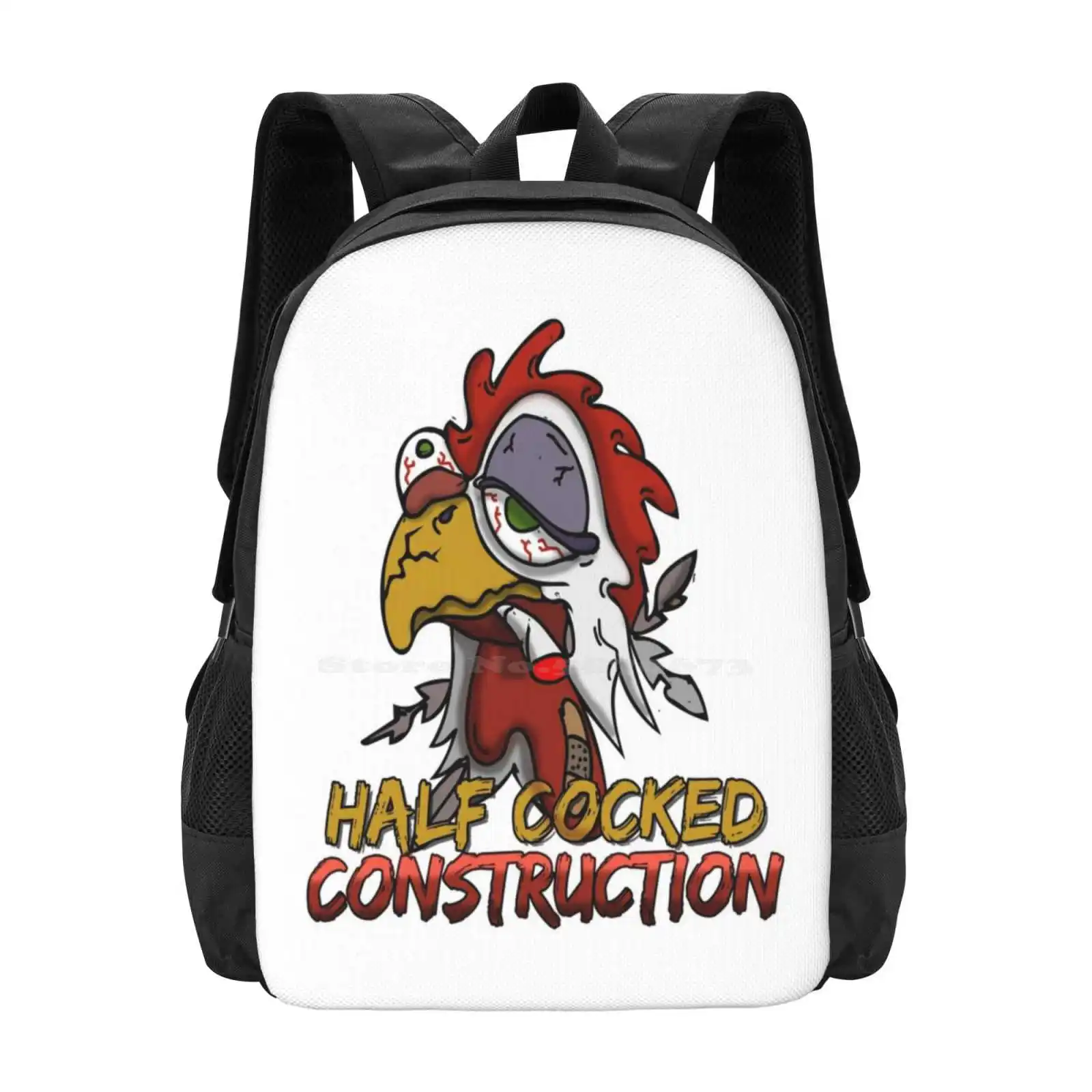 Half Cocked Construction Company Hot Sale Schoolbag Backpack Fashion Bags Half Cocked Construction Company Hard Hat Worker