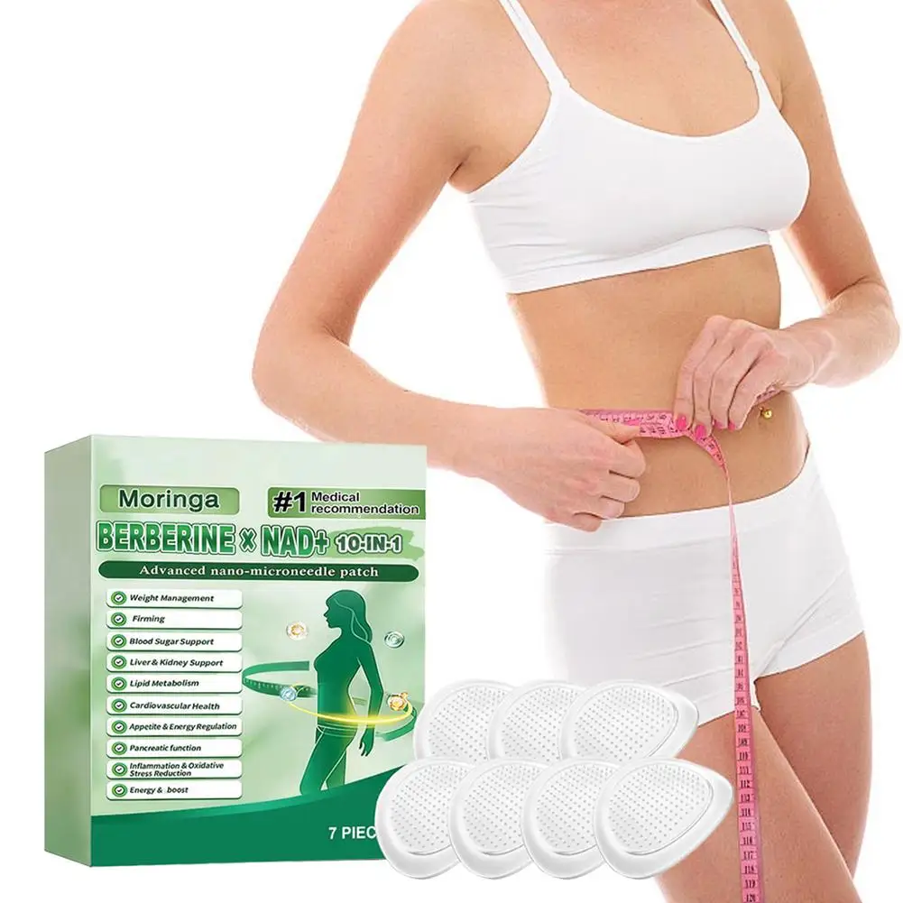

Advanced Nano Microneedle Slimming Patch 7Pcs Botanical Extracts Fat Burning Cellulite Reduction Body Shaping Patch