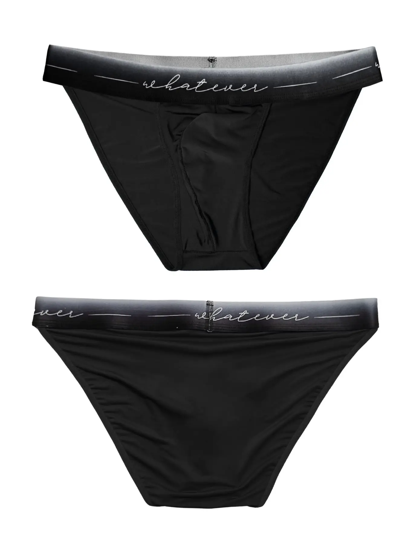 1 Buah Celana Dalam Pria Seksi Semi Transparan - Kain Dingin Sejuk dengan Sabuk Bermotif, Bernapas, Menyerap Keringat, Lembut, Kasual, Pakaian Dalam Pria Sehari-hari