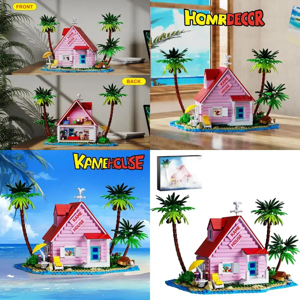 مجموعة بناء الشقة بينك سيفرونت، مجموعة مكعبات متوافقة مع ليجو مكونة من 1423 قطعة لعشاق الرسوم المتحركة وجميع الأعمار