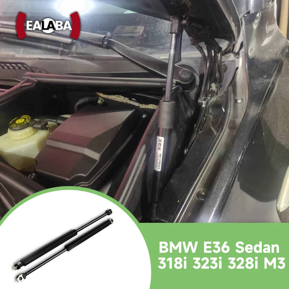 

2 шт. для BMW E36 седан 318i 323i 328i M3 передняя стойка капота, подъемная опора, газовая пружина, демпферы, стержень 51231960852